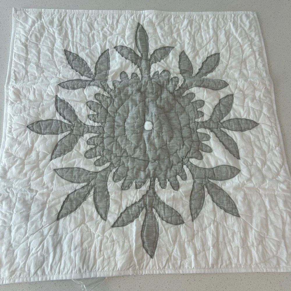 Pottery Barn Lilo Handcrafted Cotton Sham Euro NWOT